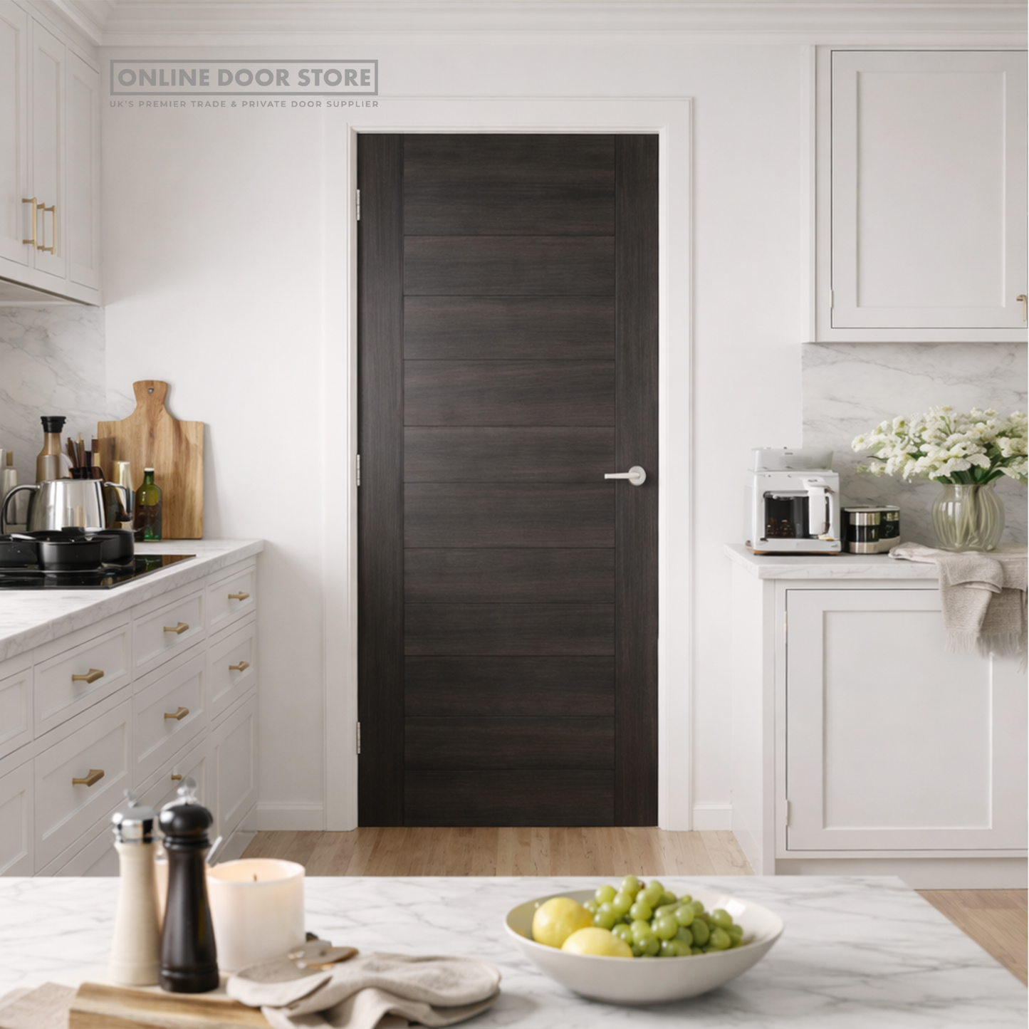 JB Kind Alabama Dark Grey Laminated Internal FD30 Fire Door