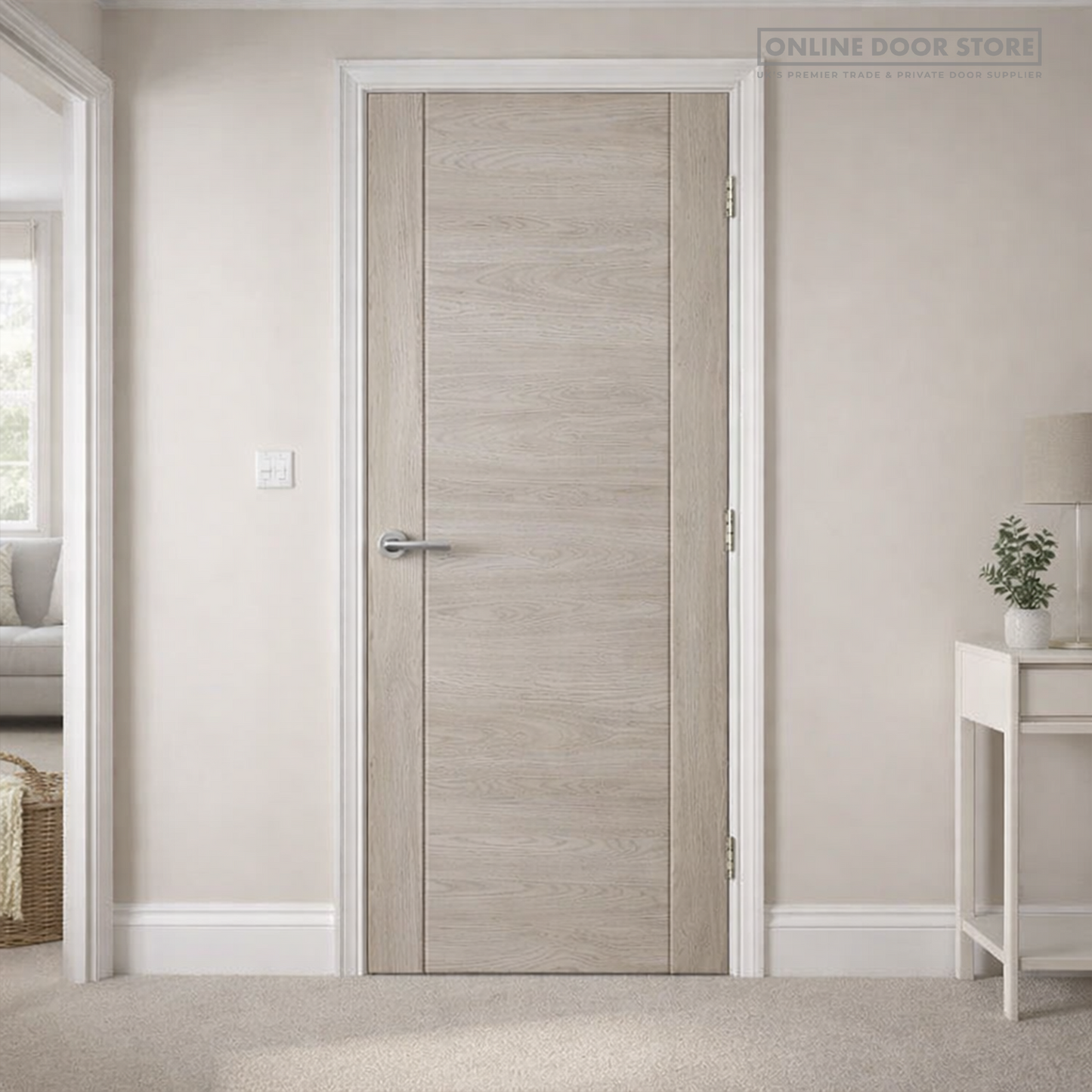 JB Kind Alabama Light Grey Laminated Internal Door