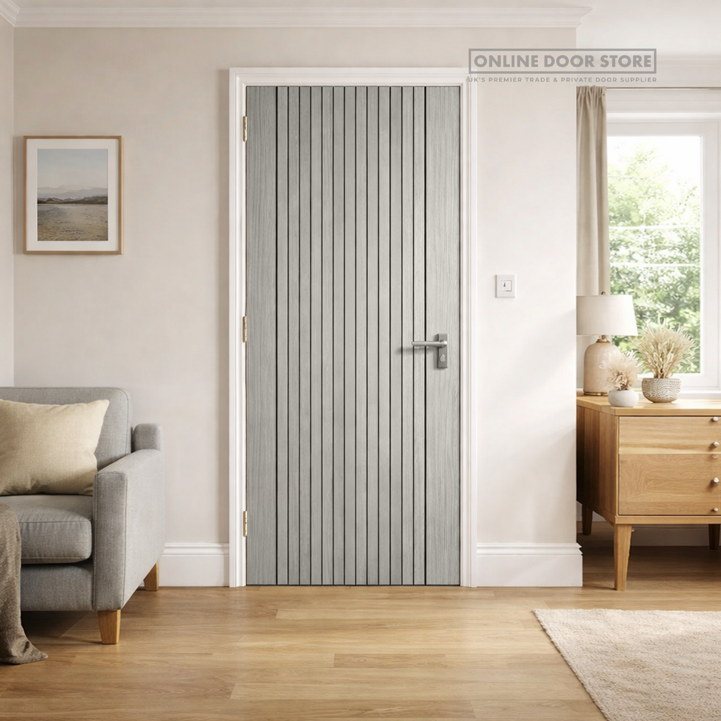 JB Kind Aria Grey Laminated Internal FD30 Fire Door