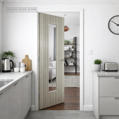 JB Kind Aria Grey Laminated Internal Glazed Door