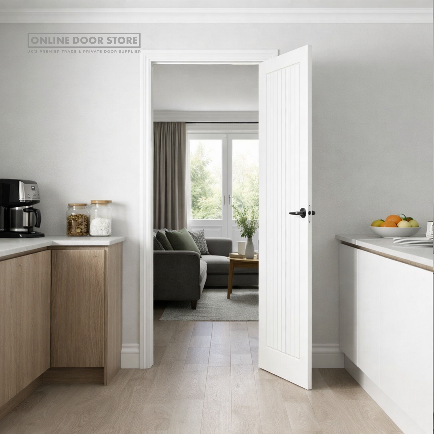 JB Kind Aria White Primed Internal FD30 Fire Door