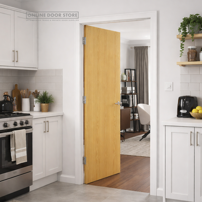 JB Kind Ash Veneered Flush FD30 Fire Door