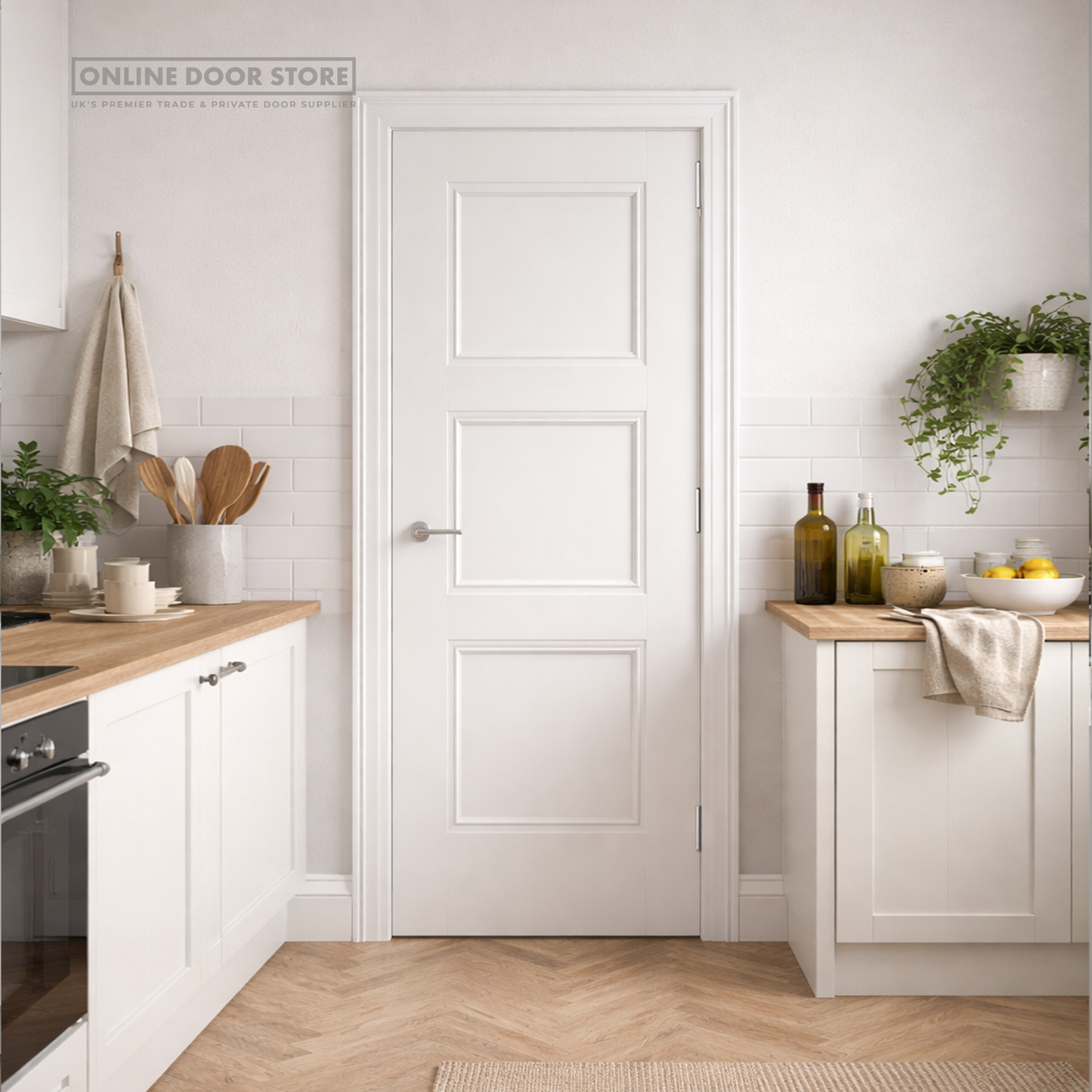 JB Kind Catton White Primed Internal Door