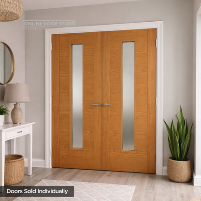 JB Kind Emral Oak Clear Internal Glazed Door
