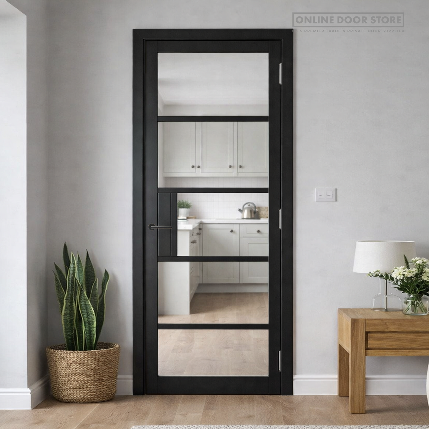 JB Kind Metro Black Internal Glazed Door
