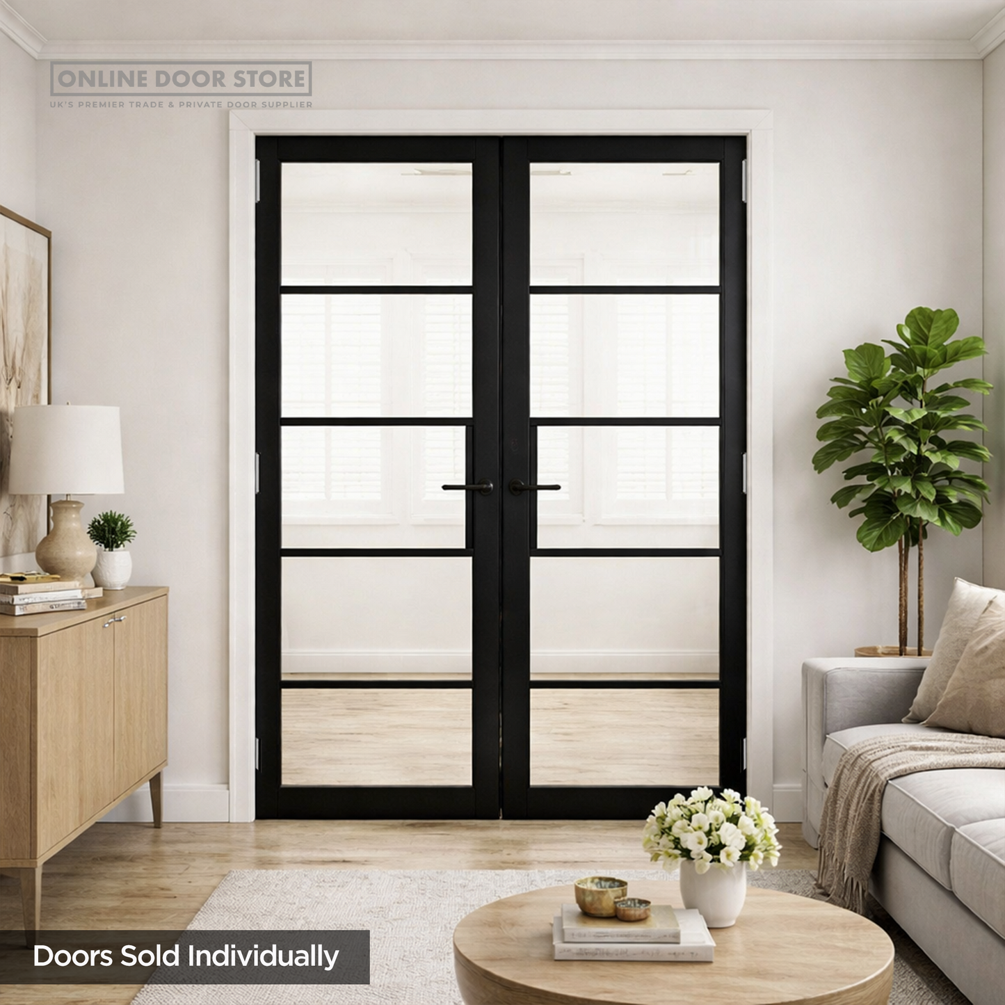 JB Kind Metro Black Internal Glazed Door
