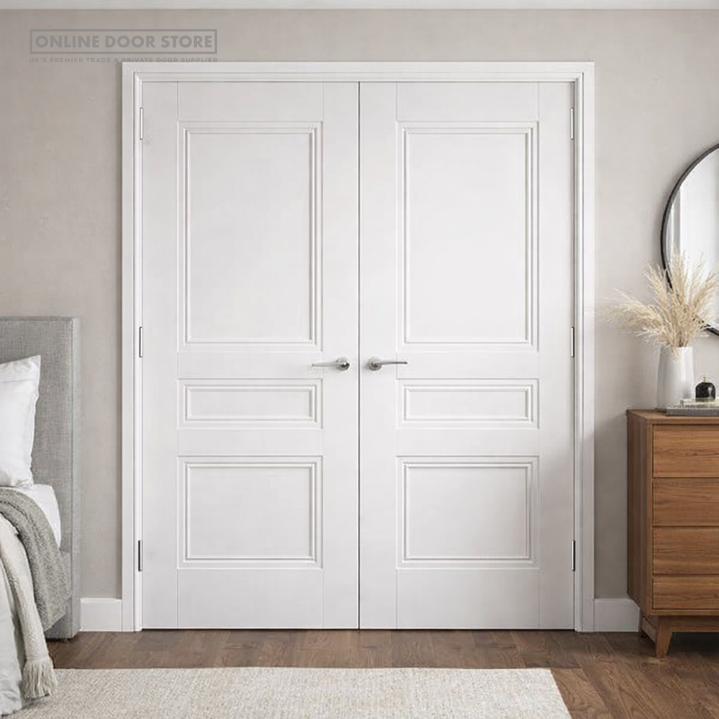 JB Kind Osborne White Primed Internal Door