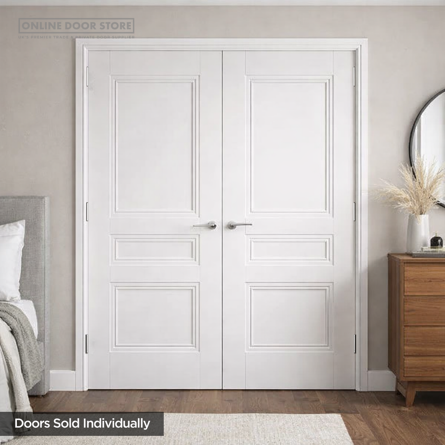 JB Kind Osborne White Primed Internal Door