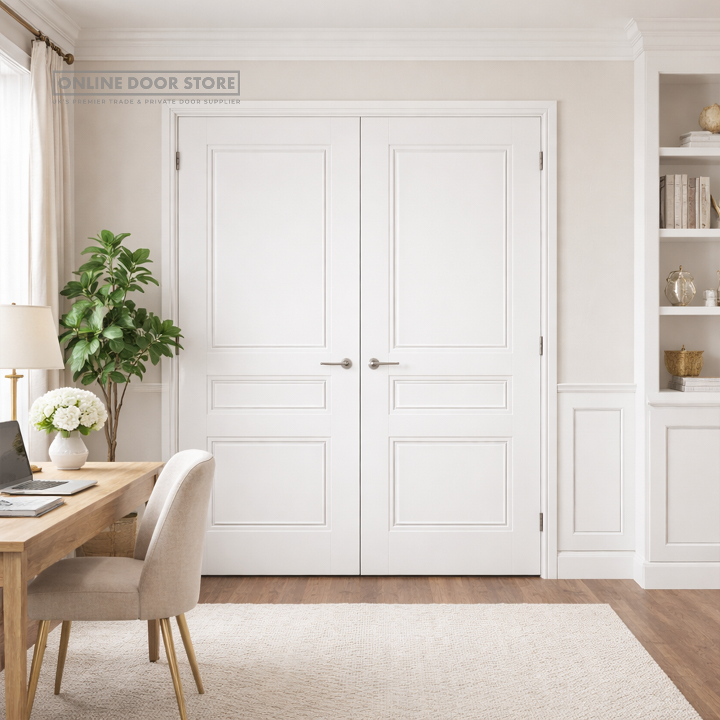 JB Kind Osborne White Primed Internal FD30 Fire Door