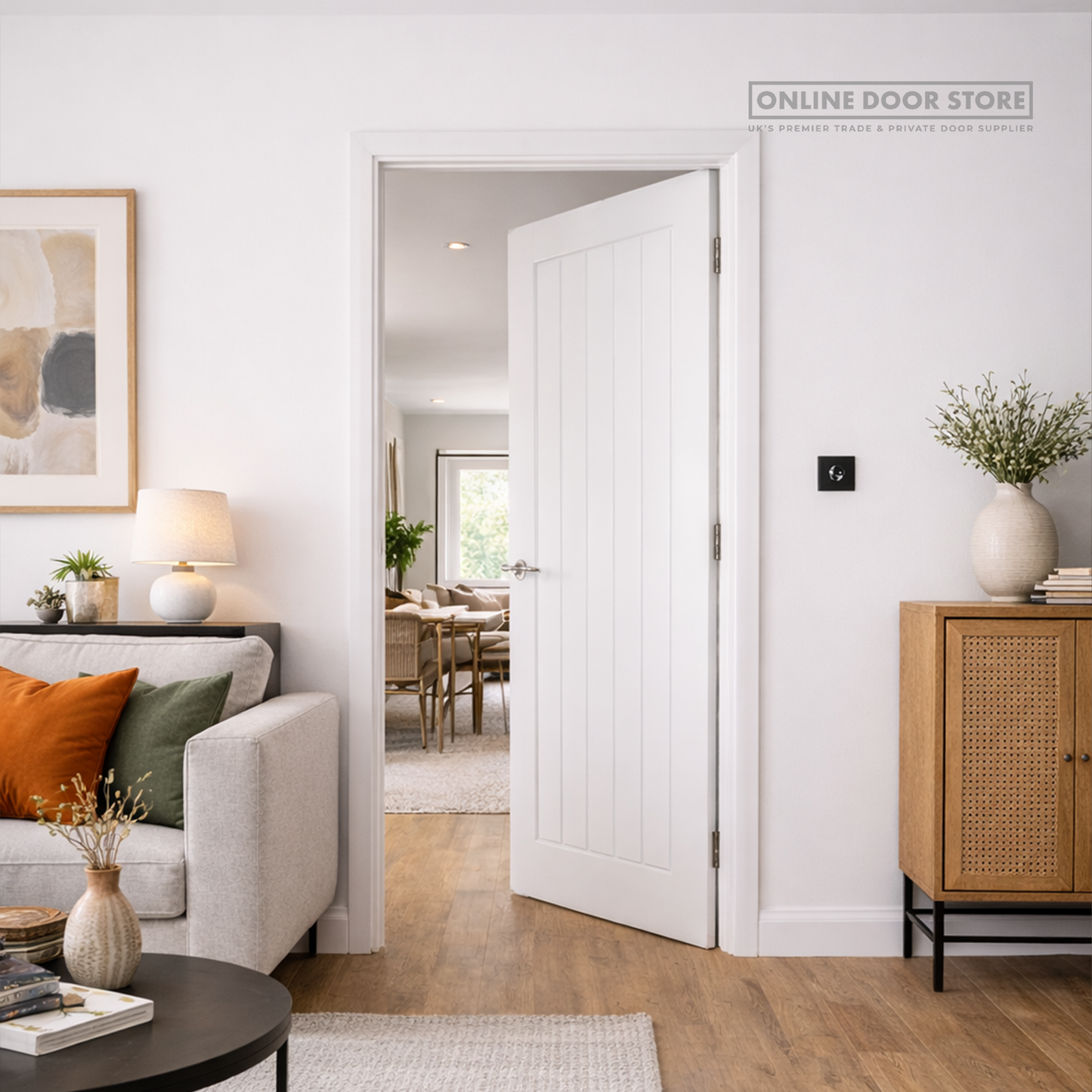 JB Kind Thames White FD30 Fire Door