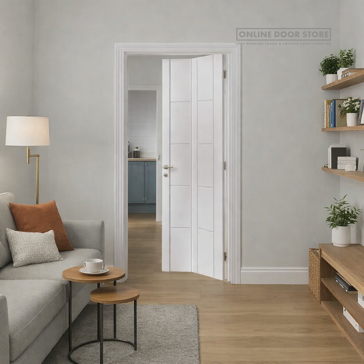 JB Kind Tigris White Bi-fold Internal Door
