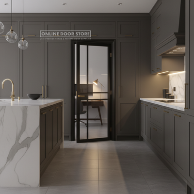 LPD Black Greenwich Internal Glazed Door