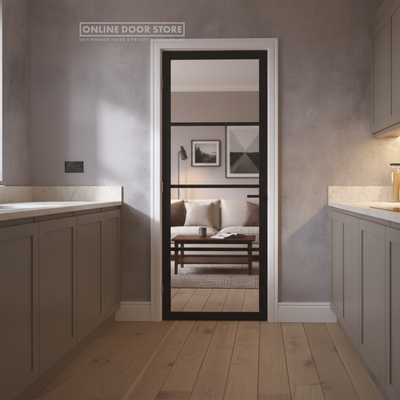 LPD Black Soho 4L Internal Glazed Door