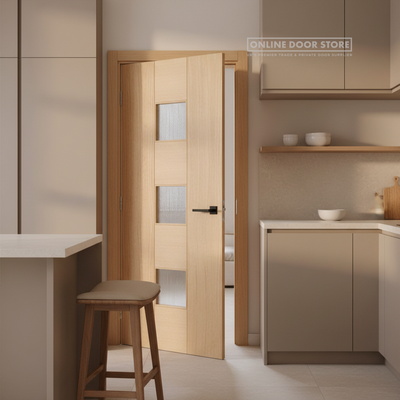 LPD Catalonia Oak Internal Glazed Door Oak