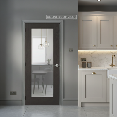 LPD Charcoal Black Diez 1L Internal Glazed Door
