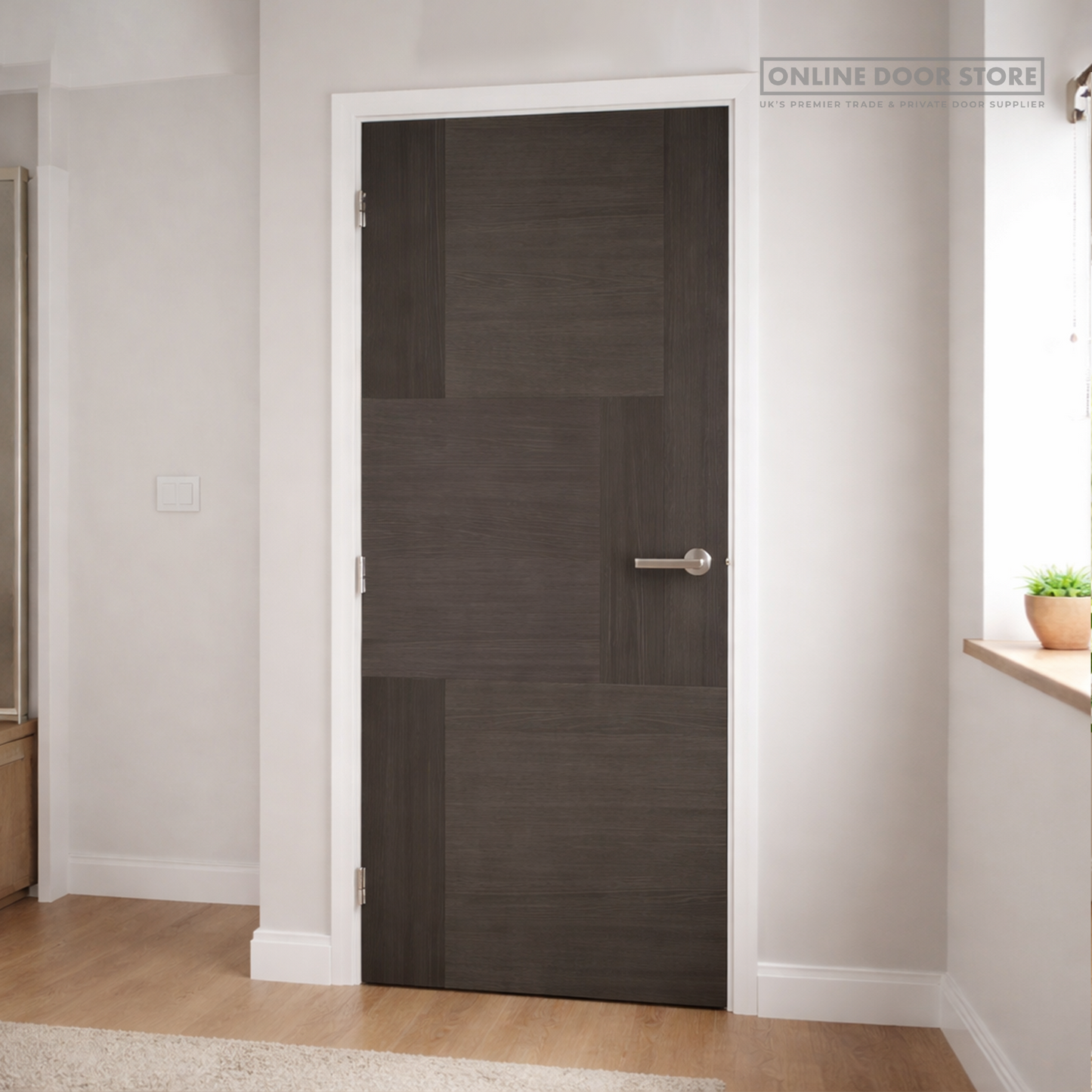LPD Charcoal Black Seis FD30 Fire Door