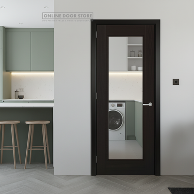 LPD Charcoal Black Vancouver 1L Internal Glazed Door