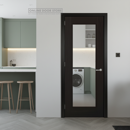 LPD Charcoal Black Vancouver 1L Internal Glazed Door