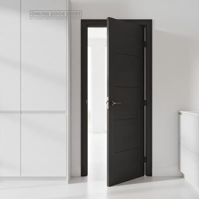 LPD Charcoal Black Vancouver 5P FD30 Fire Door