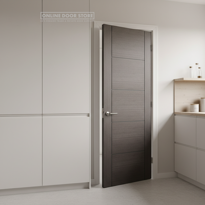 LPD Chocolate Grey Vancouver FD30 Fire Door