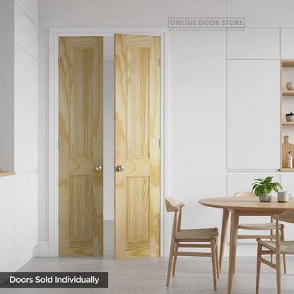 LPD Clear Pine 2-Panel Half Door
