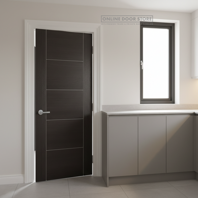 LPD Dark Grey Laminated Vancouver FD30 Fire Door