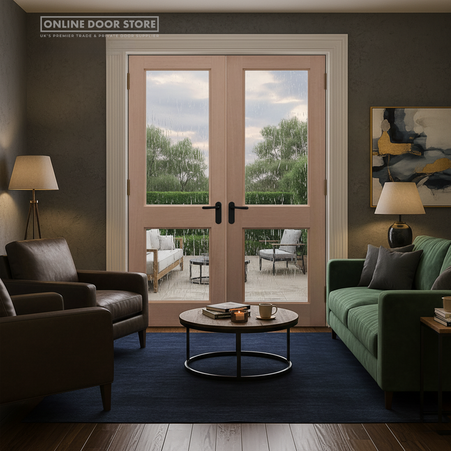 LPD Hemlock Unglazed 2XGG Unglazed External Door Pair