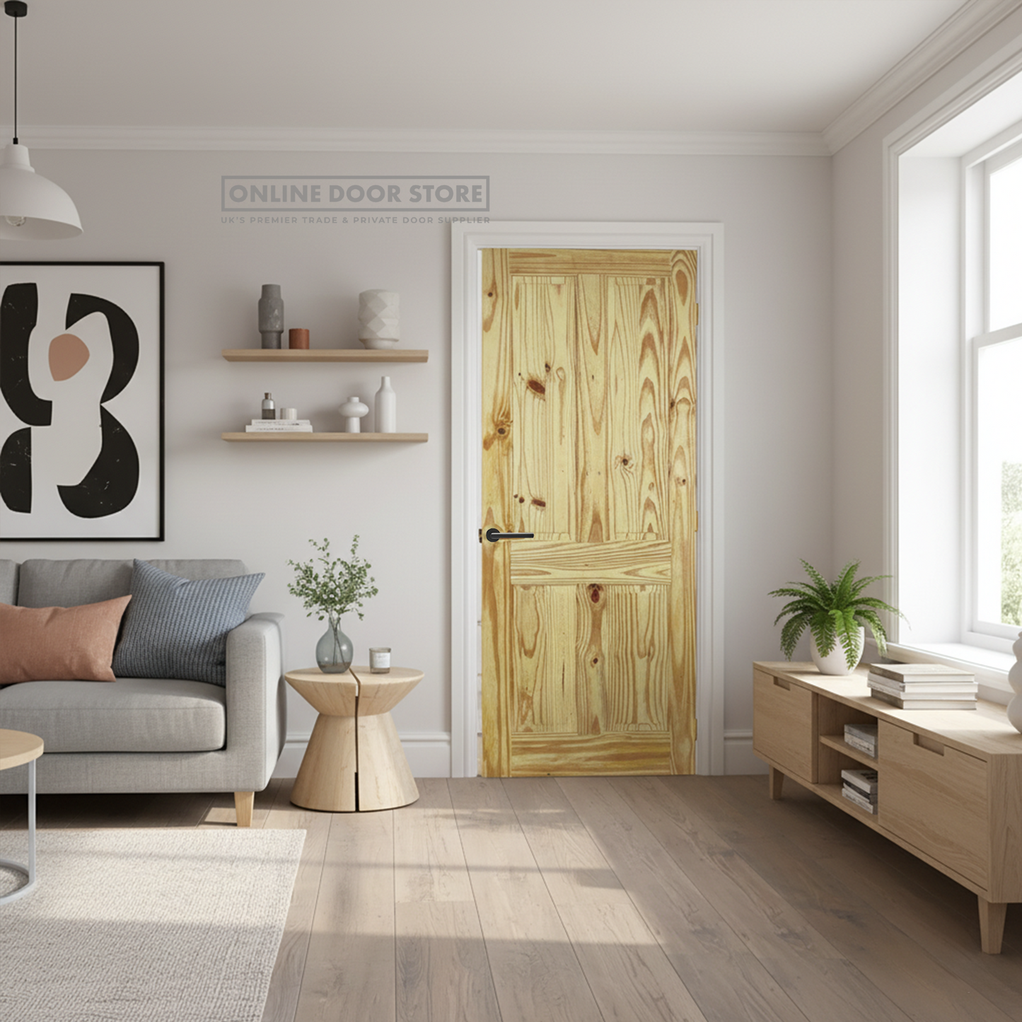 LPD Knotty Pine 4-Panel Internal Door