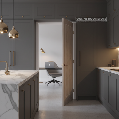 LPD Laminate Light Grey Mexicano Solid Internal Door