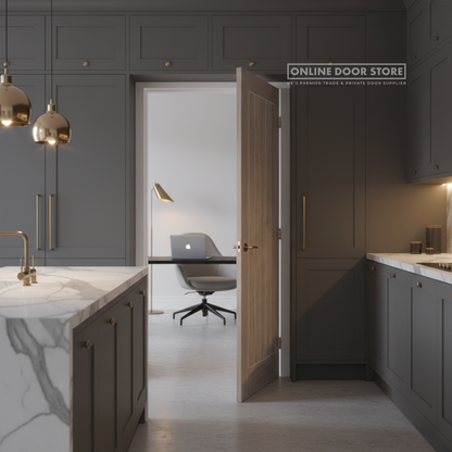 LPD Laminate Light Grey Mexicano Solid Internal Door