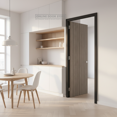 LPD Laminate Light Grey Montreal FD30 Fire Door