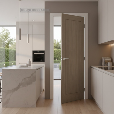 LPD Light Grey Belize Pre Finished FD30 Fire Door