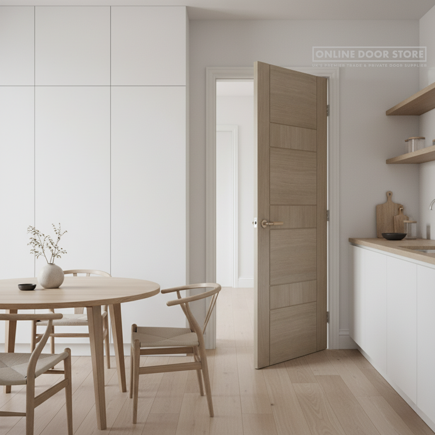 LPD Light Grey Edmonton Pre Finished FD30 Fire Door