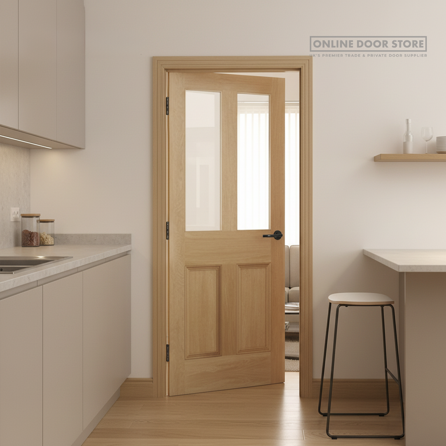 LPD Malton Victorian Oak Unglazed Internal  Door