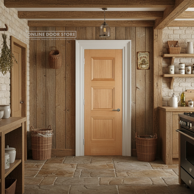 LPD Oak Amsterdam FD30 Fire Door - Imperial