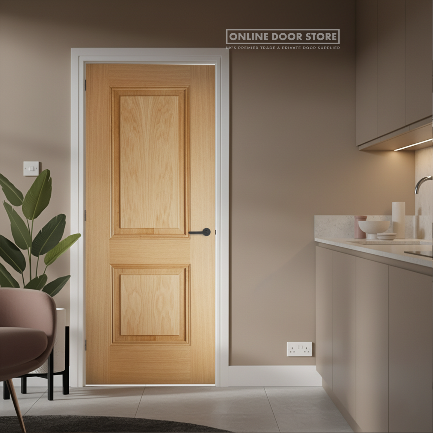 LPD Oak Arnhem FD30 Fire Door