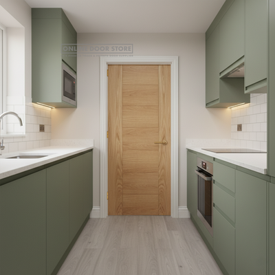 LPD Oak Carini 7-Panel Pre-Finished Internal Door