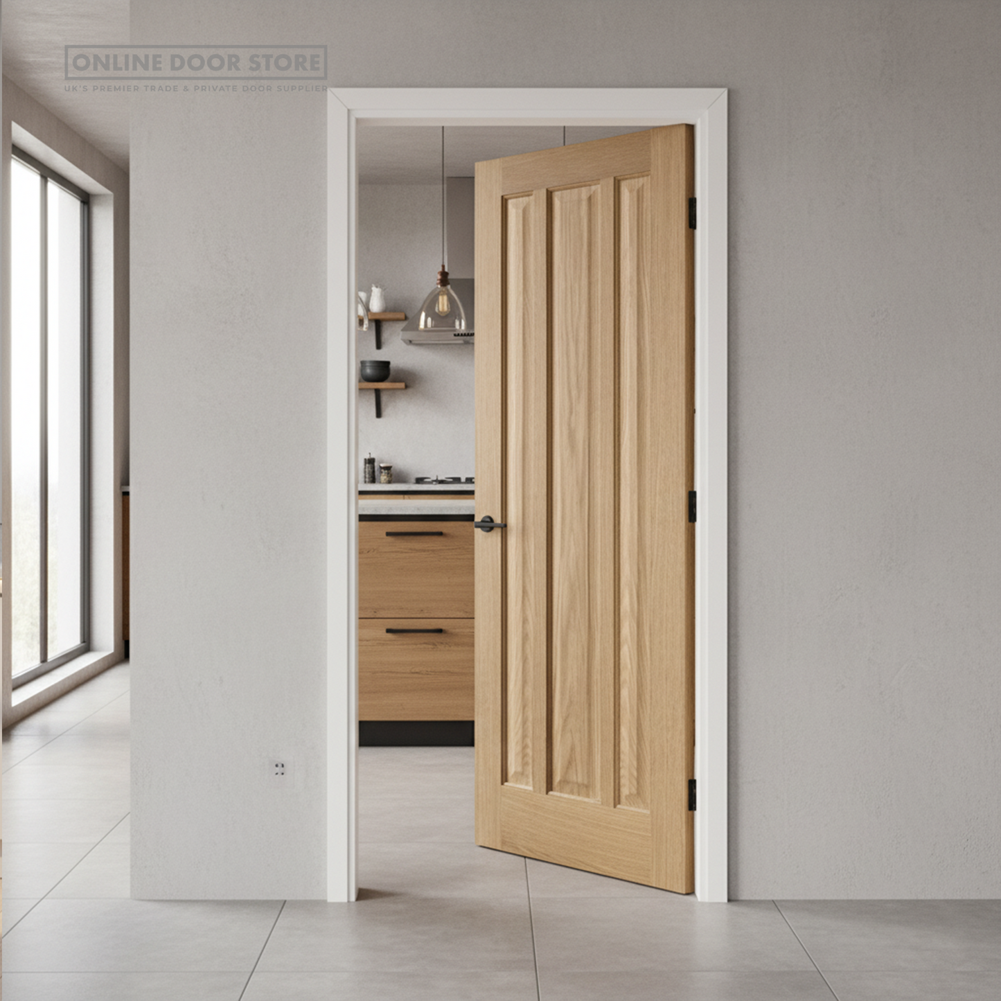 LPD Oak Kilburn Unfinished Internal FD30 Fire Door