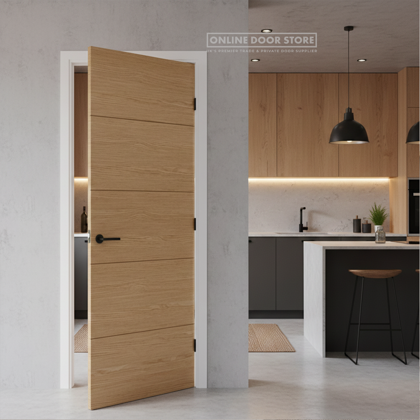 LPD Oak Lille FD30 Fire Door
