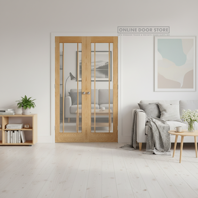 LPD Oak Lincoln Internal Glazed Door 3L Pairs