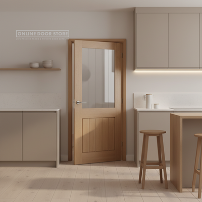 LPD Oak Mexicano Internal Glazed Door Half Light