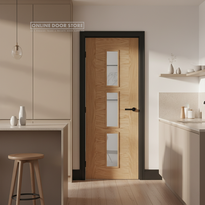 LPD Oak Sofia Internal Glazed Door 3L