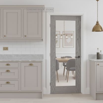 LPD Pearl Grey Diez 1L Internal Glazed Door