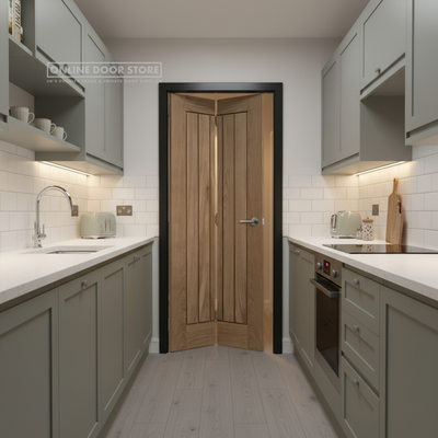 LPD Pre-Finished Oak Mexicano Bi-fold Internal Door