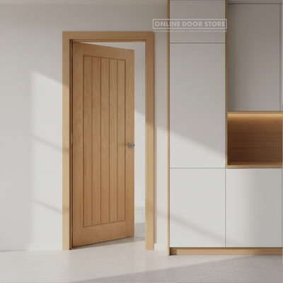 LPD Pre-Finished Oak Mexicano FD30 Fire Door