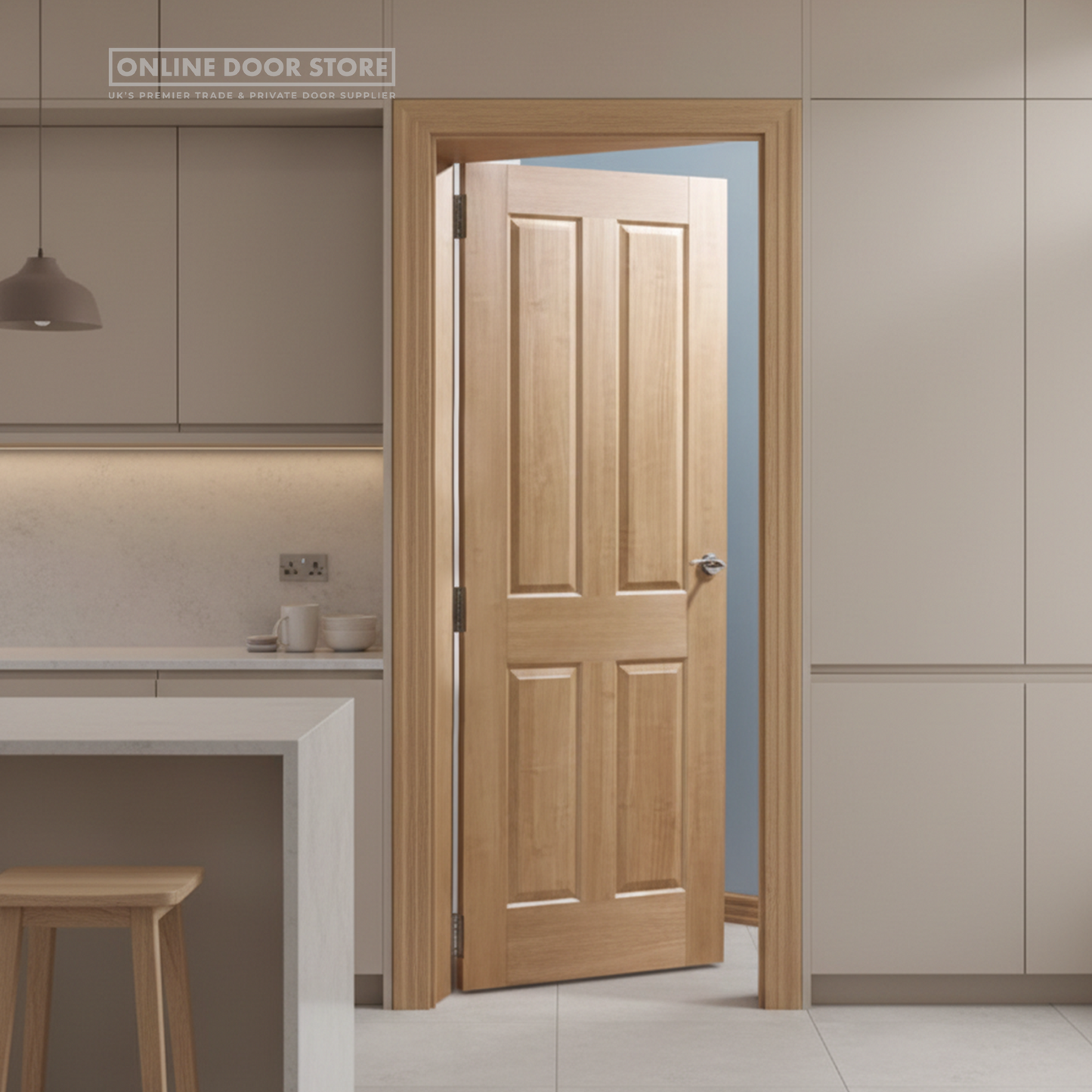 LPD Regency Pre-Finished Oak 4 panel Internal Door