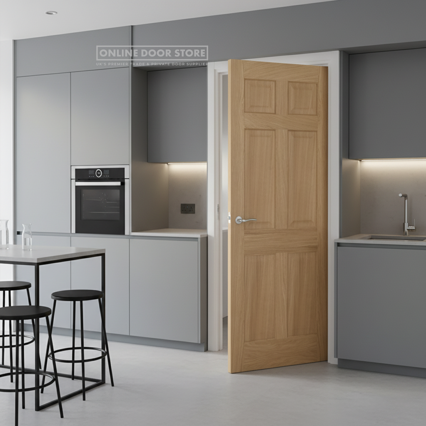 LPD Regency Pre-Finished Oak 6 panel Internal Door