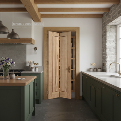 LPD Unfinished Oak Mexicano Bi-fold Internal Door
