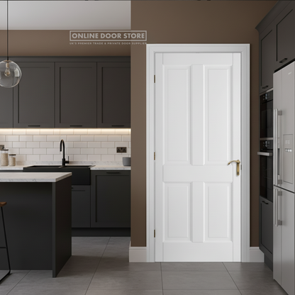 LPD White Canterbury 4-Panel FD30 Fire Door