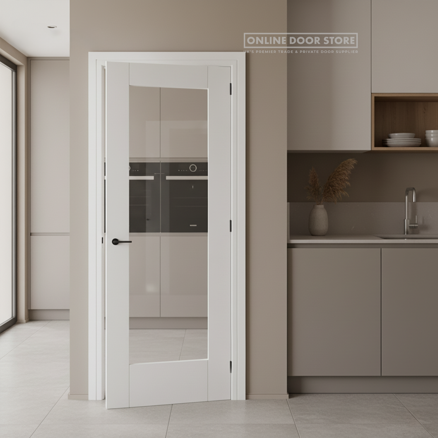 LPD White Pattern 10 Internal Glazed Door 1L